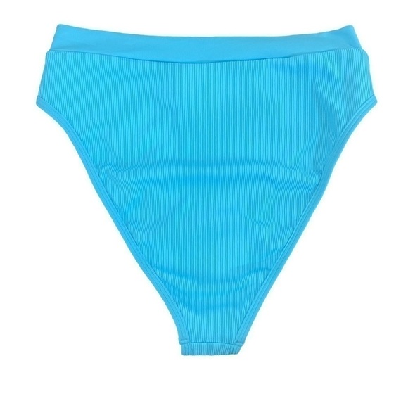 NWT L*SPACE Frenchi Ribbed Bikini Bottom Bitsy Aquarius - Picture 2 of 5